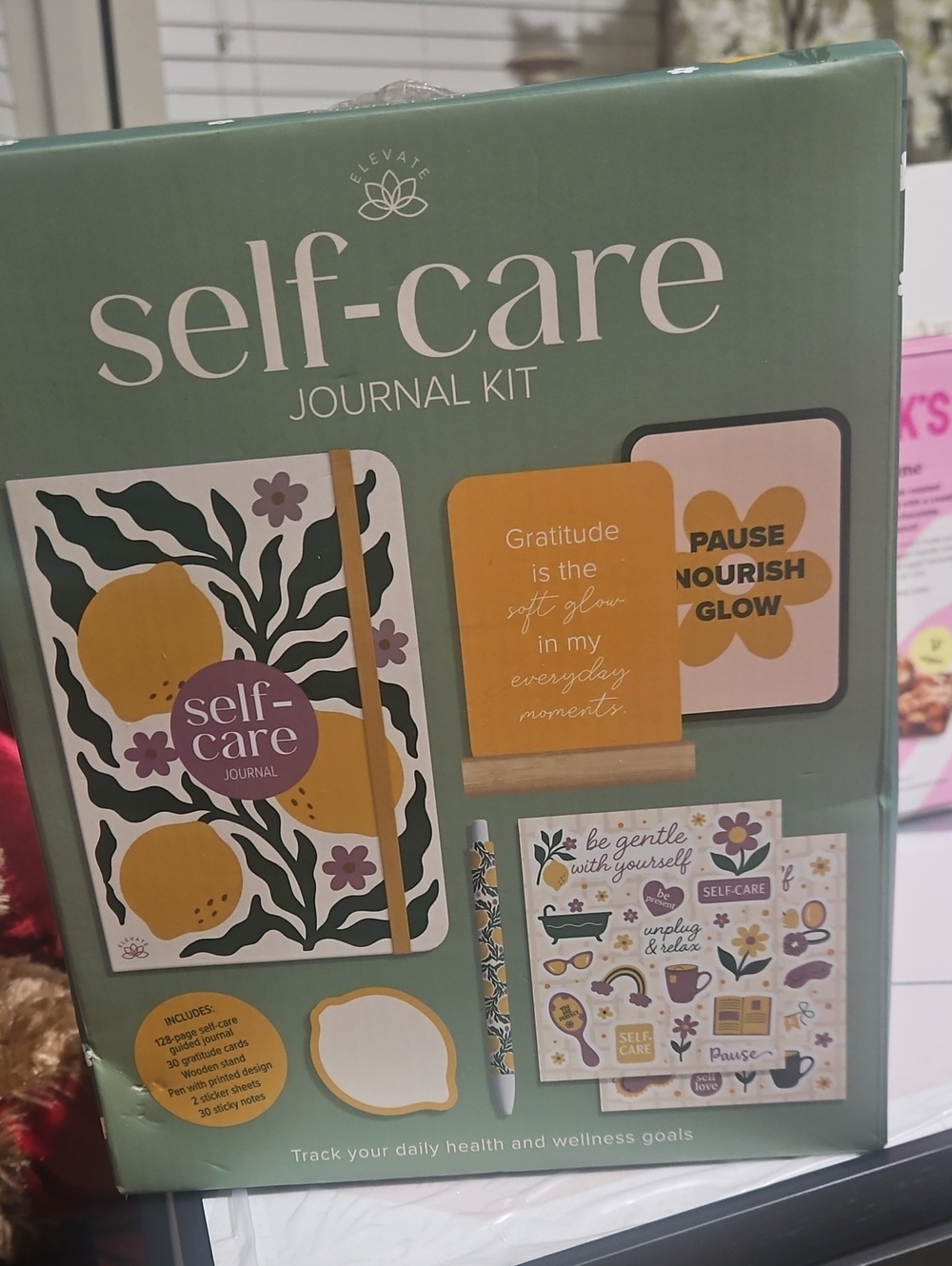 Self-Care Journal Kit – Green and Mustard